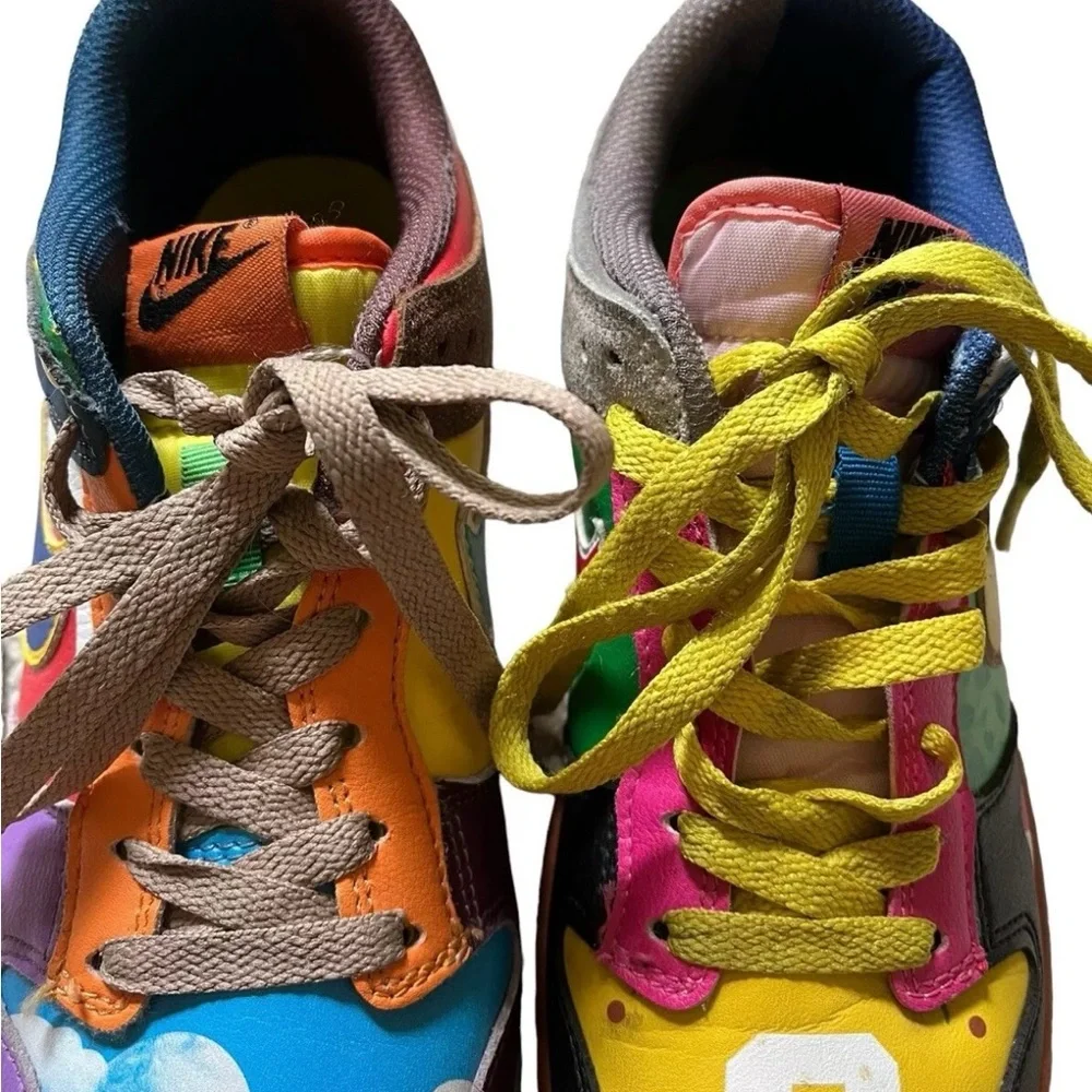 Nike SB Dunk Low Custom women's 8 What the Super Mario Sneakers Shoes No Box‎ ✅ - Picture 3 of 11